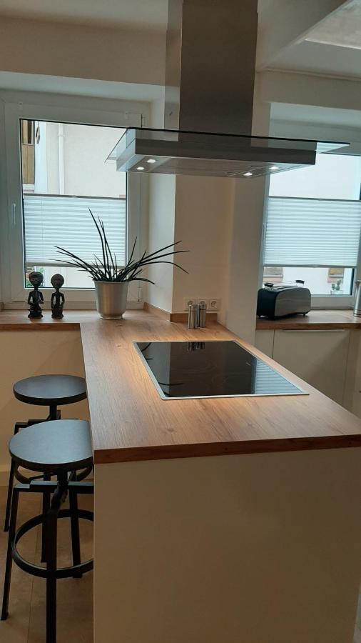 Moderne Altstadt-Ferienwohnung Hammelburg Bagian luar foto