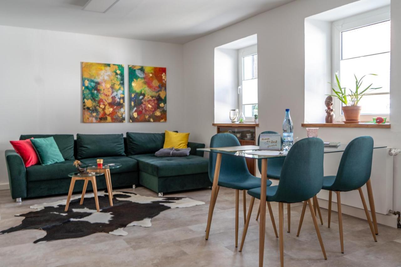 Moderne Altstadt-Ferienwohnung Hammelburg Bagian luar foto